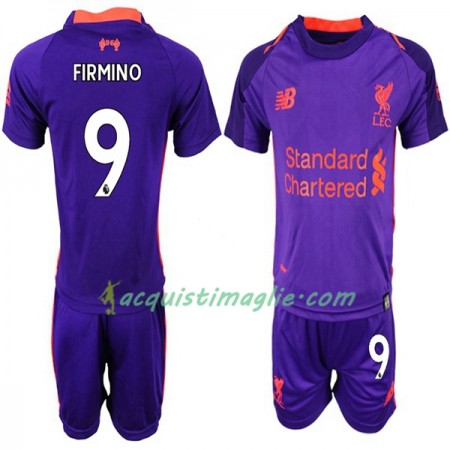 Divisa di Calcio Liverpool FIRMINO 9 Bambino Trasferta 2018/2019